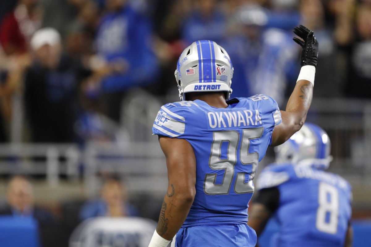 Detroit Lions edge rusher Romeo Okwara